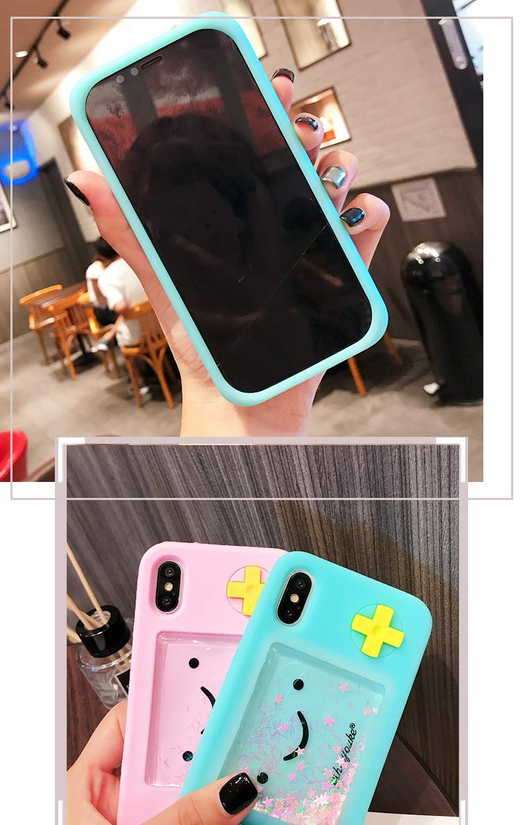 UnnFiko Squishy 3D Cartoon Game Case for iPhone 11 Pro Max - Soft Rubber Protective Cover with Creative Liquid Stars Design, Fun Play Case for Girls & Women (Blue) - Perfect for Gaming, Daily Use & Gift Giving