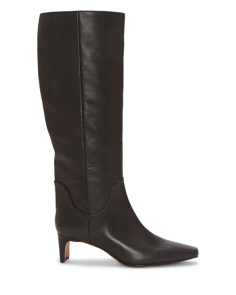 Avriah Women's Knee High Boots - Black Leather Tall Boots for Winter, Fashion & Comfort | Perfect for Office, Party & Outdoor Wear