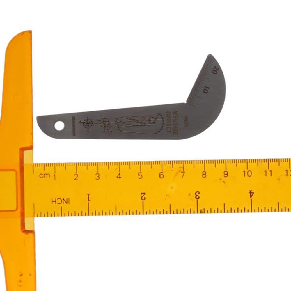 Durable 118° Drill Bit Gauge - Stainless Steel Sharpening Tool for Workers