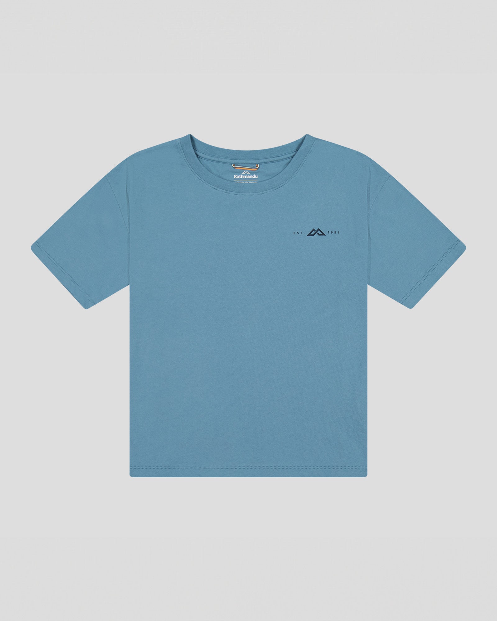 Vintage 1987 Women's Organic Cotton T-Shirt - Soft Washed Blue - Casual Wear & Retro Fashion Styling
