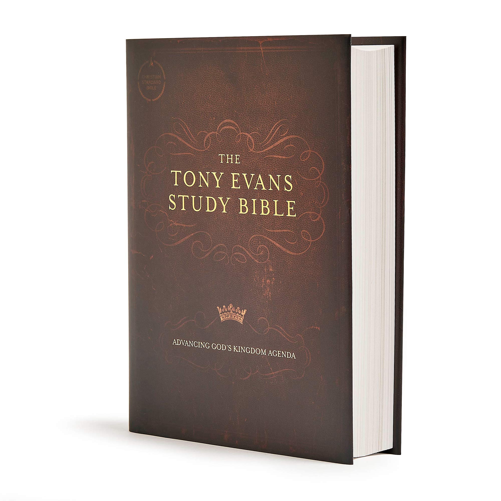 CSB Tony Evans Study Bible - Hardcover, Black Letter Edition with Study Notes, Commentary, Articles, Videos & Charts | Easy-to-Read Serif Type | Perfect for Bible Study, Sermon Preparation & Personal Devotion