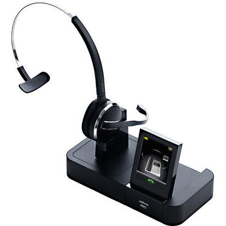 Jabra PRO 9460 Wireless Headset - Noise Cancelling Office Headphones with Boom Mic for Call Centers, Business, and Remote Work (UK/HK/SG Version) | Perfect for Conference Calls, Customer Service & Home Office Use