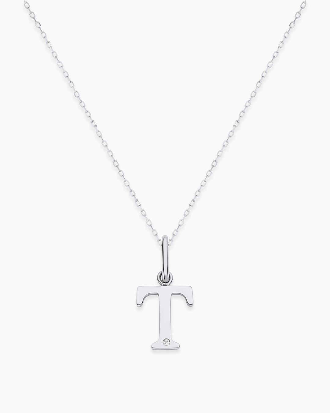 Vintage Diamond Alphabet Charm Necklace - Personalized Initial Pendant Jewelry for Women, Gift for Her, Birthday, Anniversary, Valentine's Day