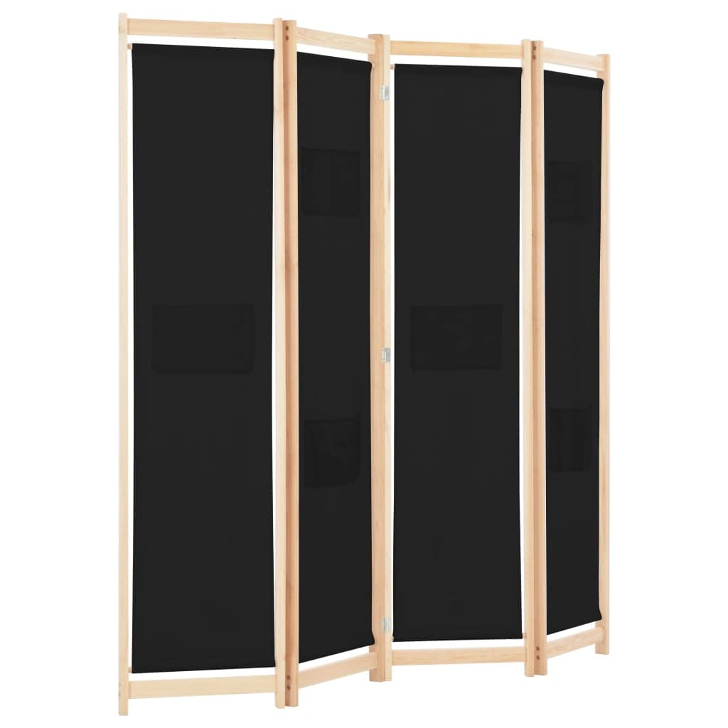 4-Panel Folding Privacy Room Divider Screen for Office, Bedroom, Living Room - 62.9