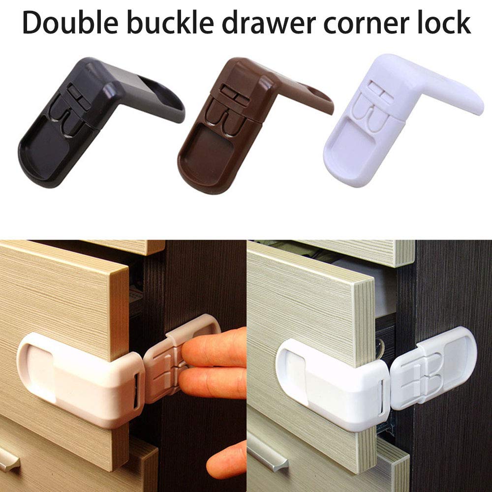 BETOOL Child Proof Safety Locks (2-Pack) - Adjustable Baby Proofing Cabinet Latches for Cabinets, Drawers, Cupboards, Oven, Fridge, Closet & Door - Easy Installation & Secure Protection (Light Green) - Perfect for Baby Proofing Homes & Childcare Centers
