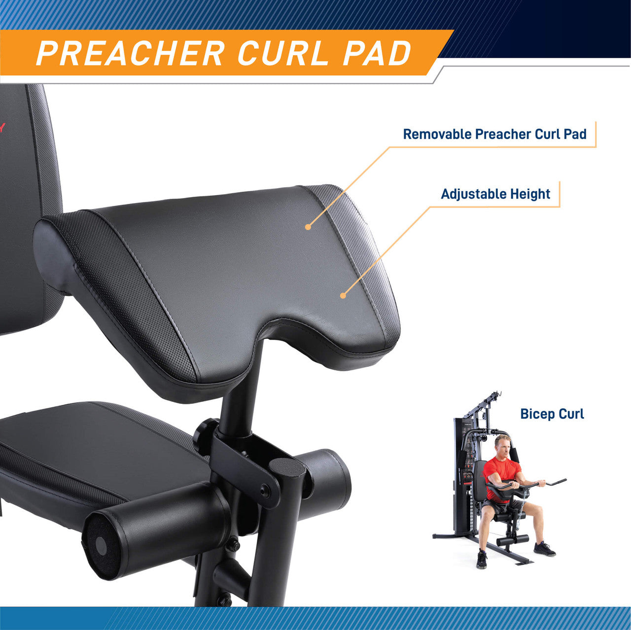 Marcy 150lb Stack Weight All-in-One Home Gym System MWM-8178 - Perfect for Full-Body Workouts at Home