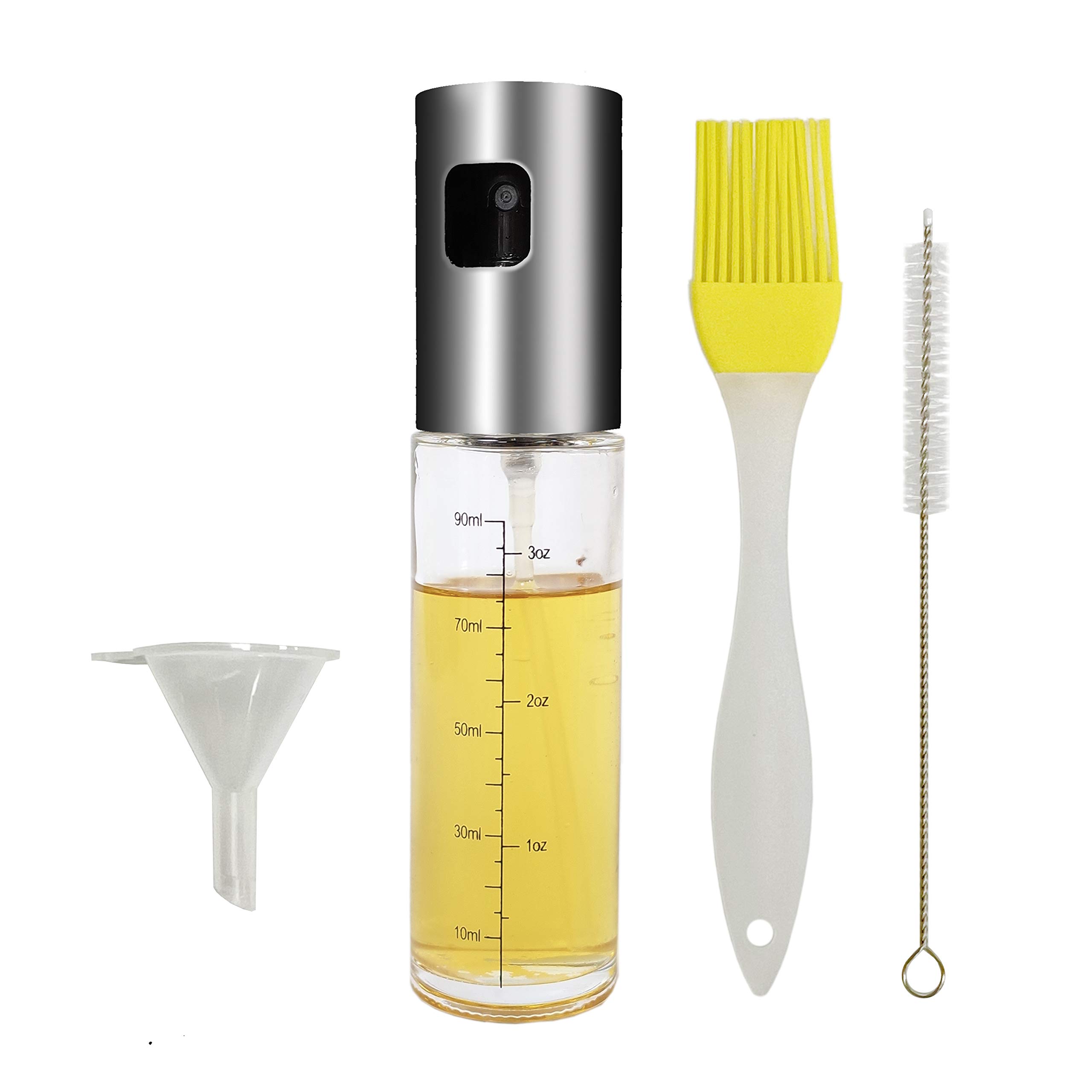 CHEFBUD 100ml Oil Sprayer for Cooking - Non-Aerosol Oil Mister for Kitchen, BBQ, Salad, Baking, Roasting & Grilling | Perfect for Air Fryer, Healthy Cooking & Meal Prep | BPA-Free, Leak-Proof & Easy to Use