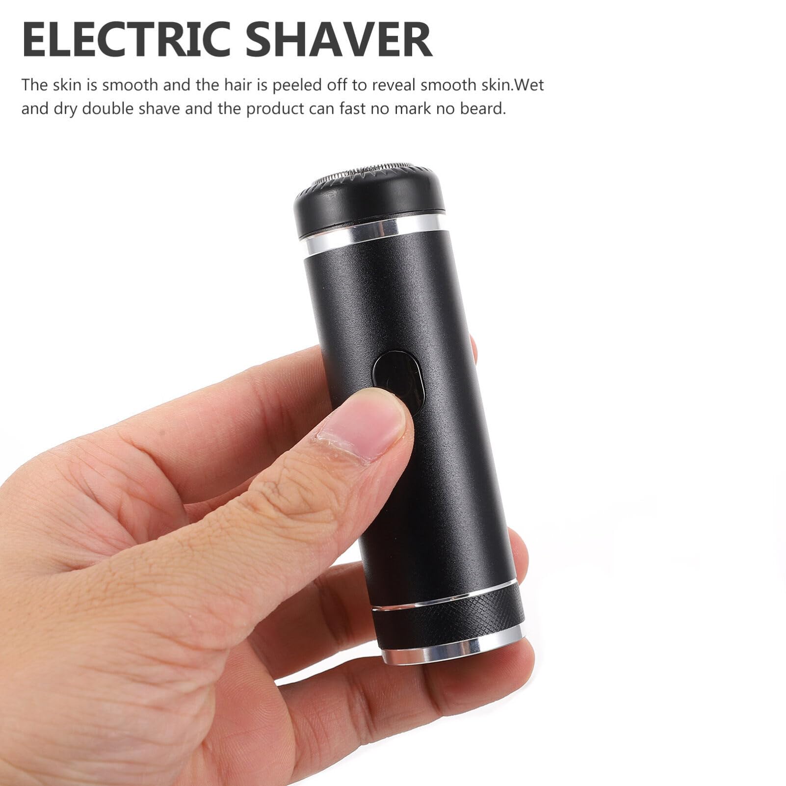 POPETPOP Electric Beard Trimmer for Men & Women - Rechargeable USB Shaver with Waterproof Design, Smooth Cutting Blades, Compact & Portable - Perfect for Travel, Home & Gym Use