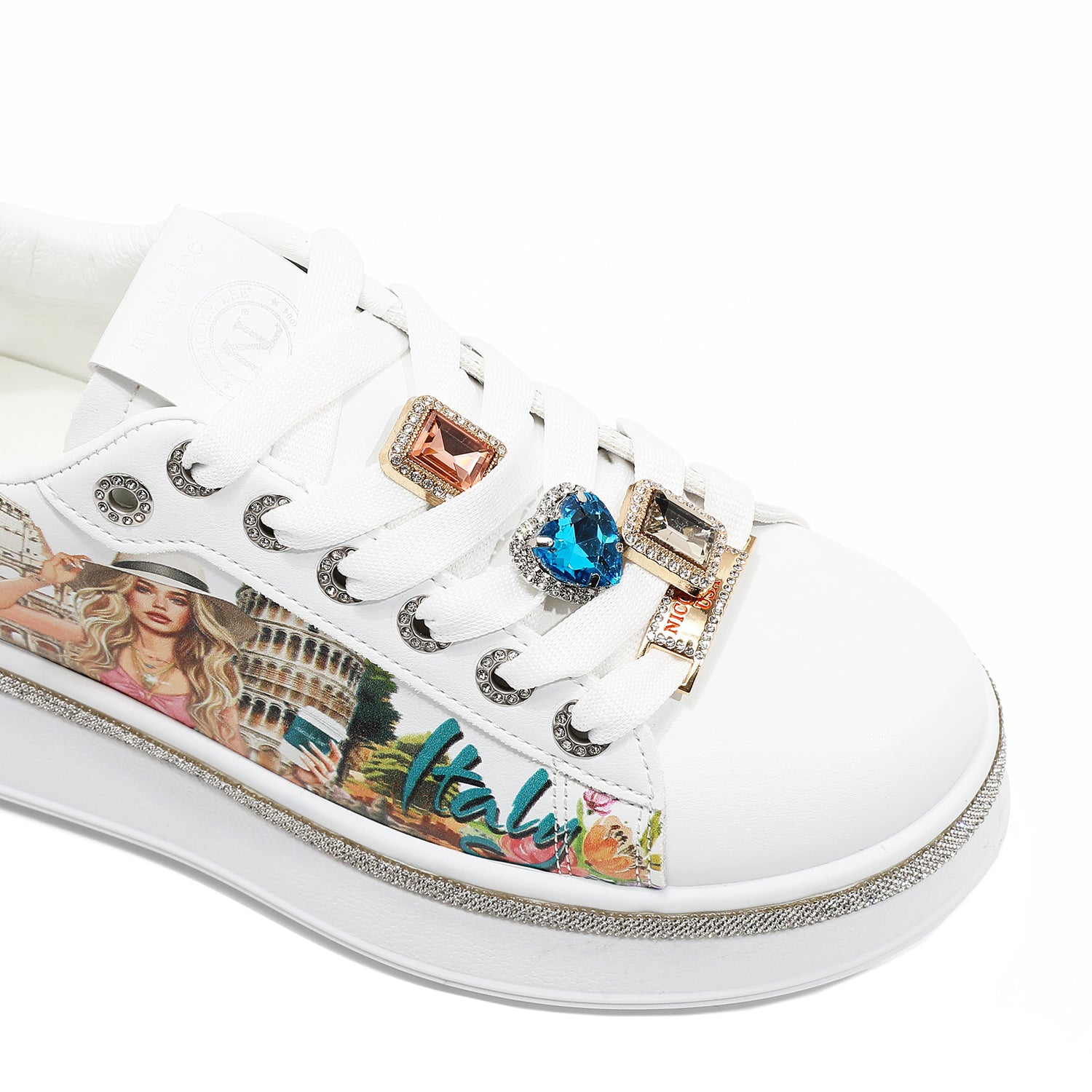 Sparkling Rhinestone Sneakers for Women - Trendy Fashion Shoes for Parties, Weddings & Night Out