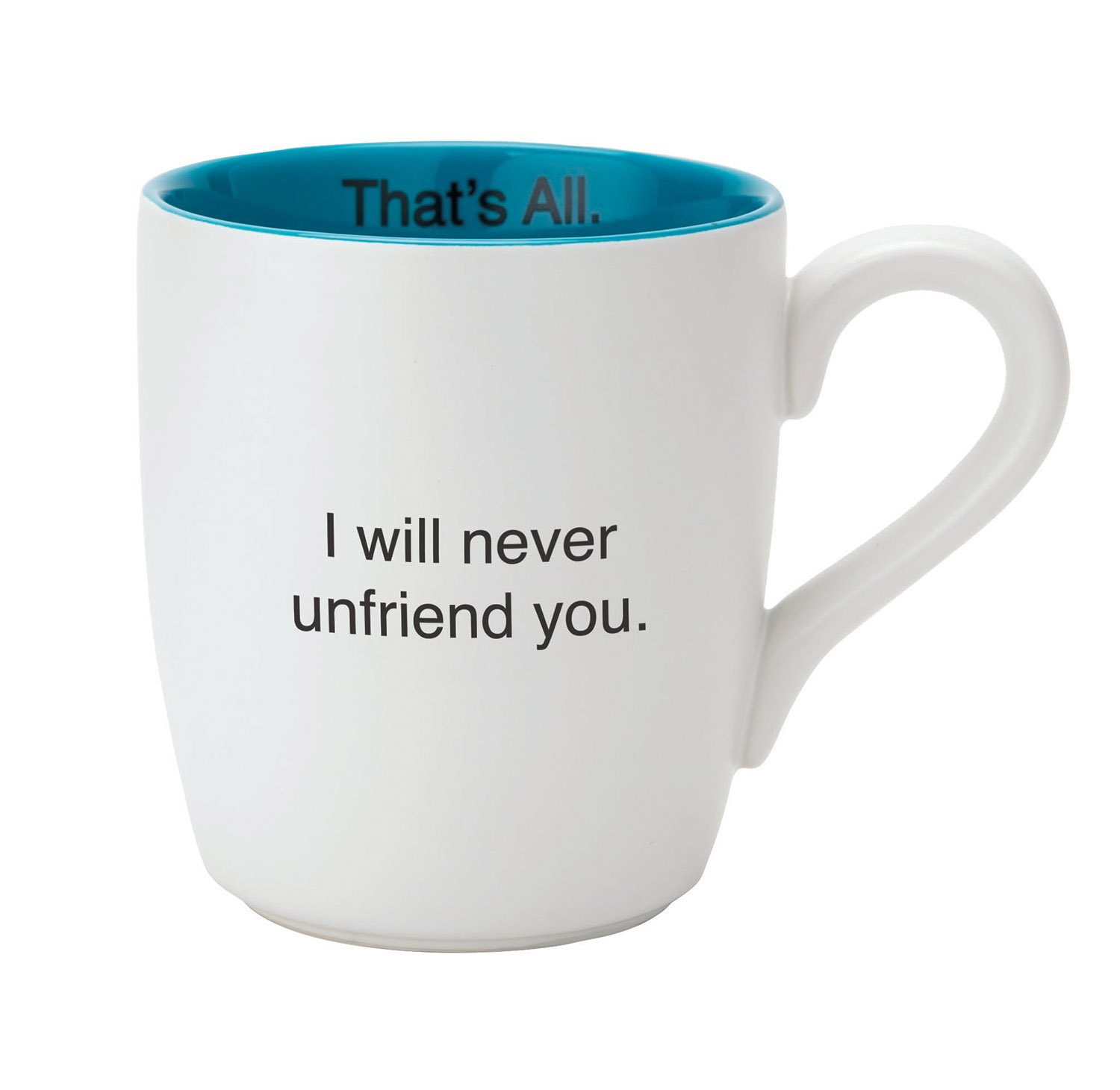 Creative Brands SB Design Studio MUG28-2662A 'Unfriend You' Funny Ceramic Coffee Mug - 11oz Insulated Cup for Office, Home & Gifts