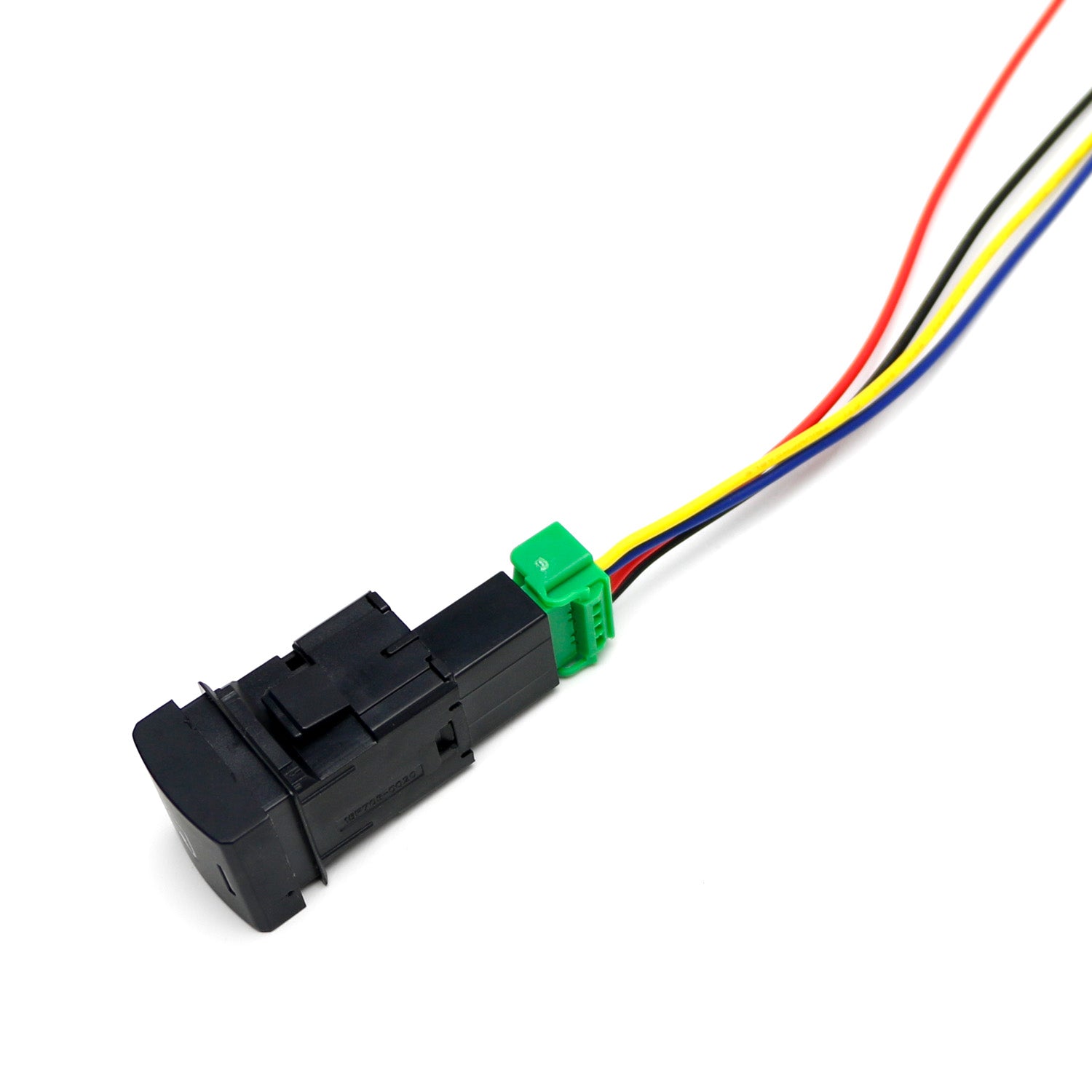12V 4-Pole Push Button Switch with Side Mirror Folding Imprint - Compatible with Toyota Camry & Corolla - Perfect for Car Mirror Adjustment & Customization