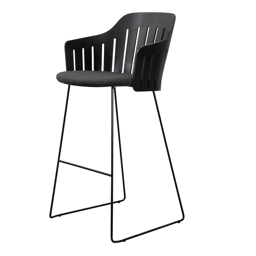 Premium Outdoor Bar Chair with Sled Base & Comfortable Seat Cushion - Perfect for Patio, Deck, Poolside, and Backyard Relaxation