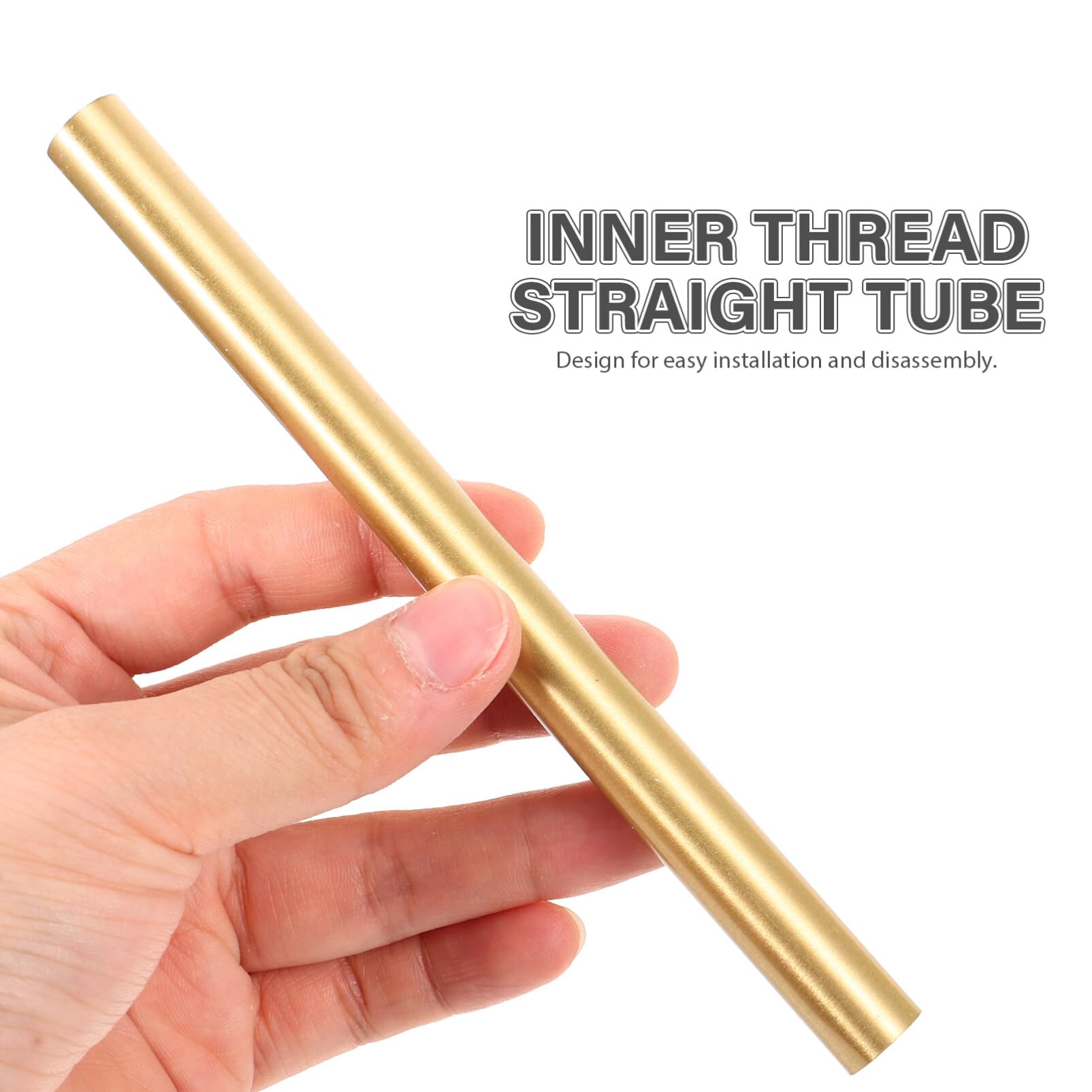Uonlytech 150mm Copper Downrod Lamp Stem - Ceiling Pendant Lighting Replacement Tube in Golden Finish | Perfect for Dining Room, Bedroom & Living Room Lighting Fixtures