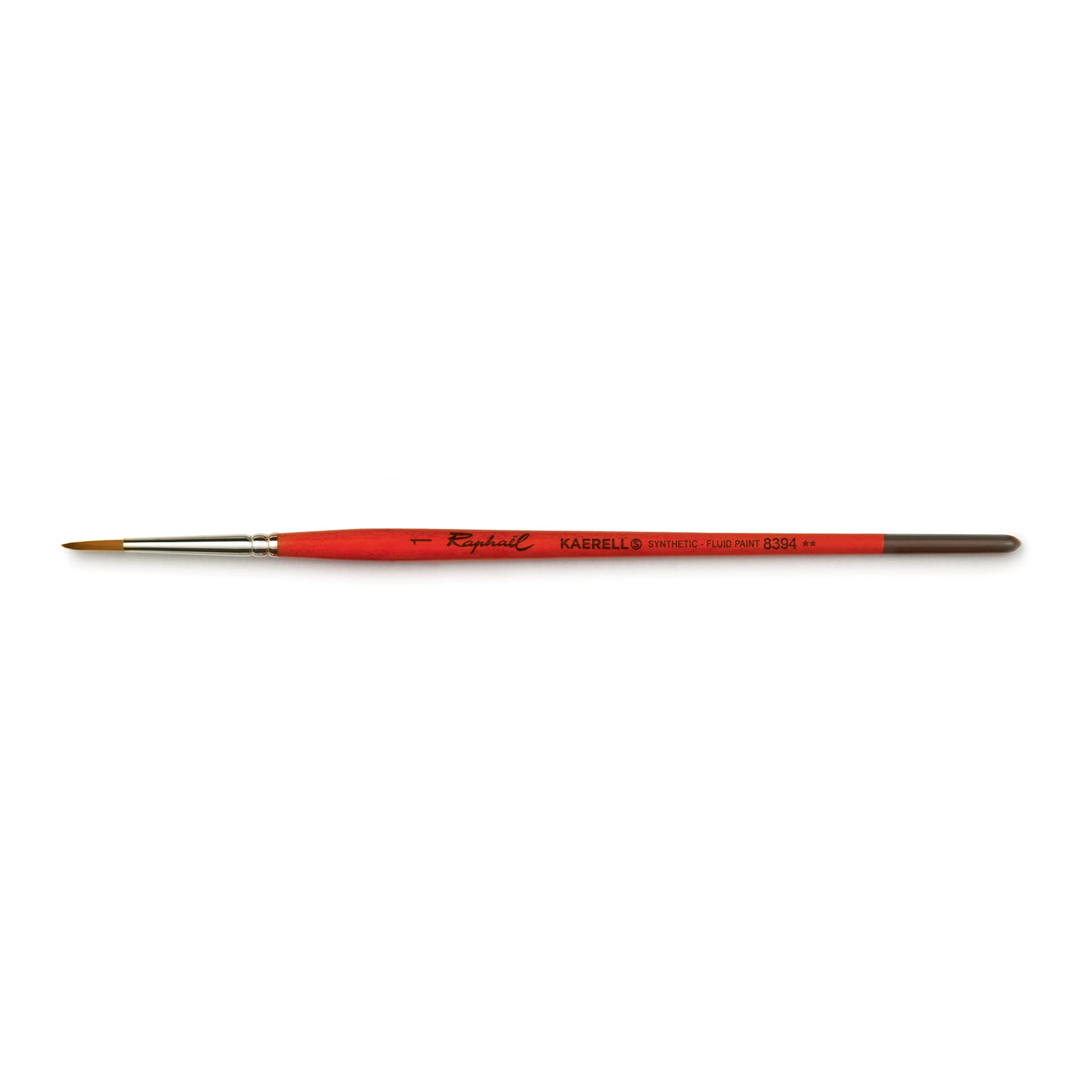 Raphael Kaerell Short Handle Watercolor Brush - Round Size 1 Natural Hair Artist Brush for Watercolor Painting, Sketching & Fine Detailing | Perfect for Professional Artists & Beginners