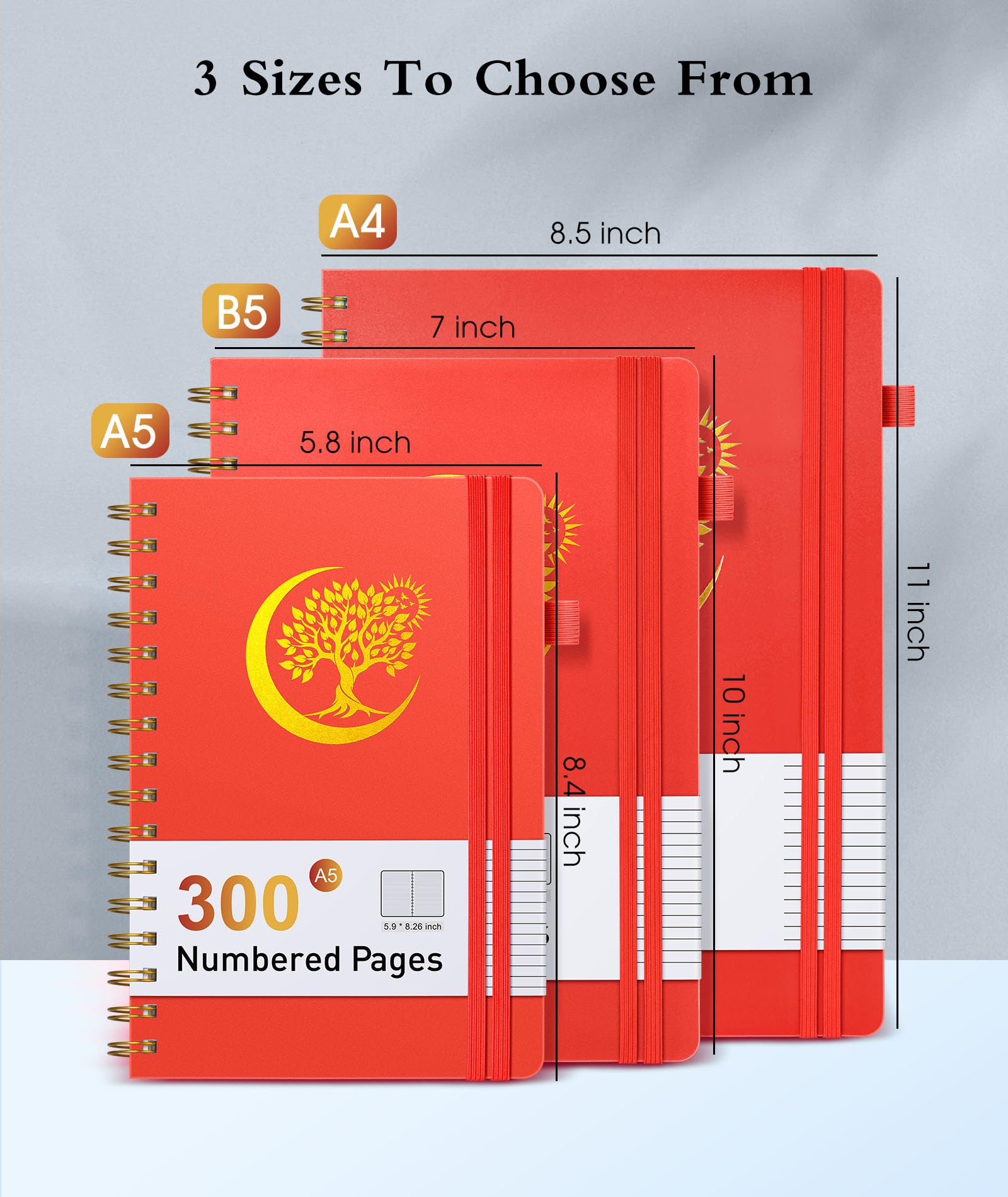 Premium A5 Spiral Notebook - 5.8