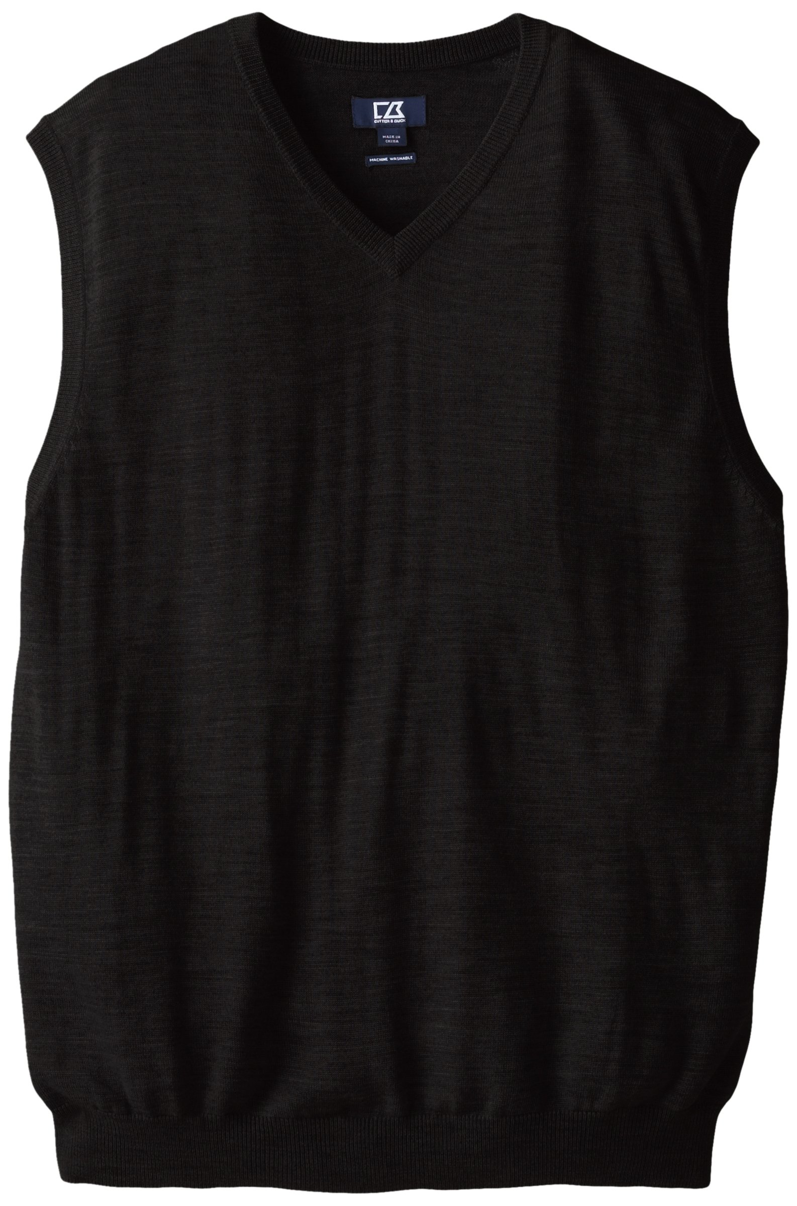 Cutter & Buck Men's Big and Tall Douglas V-Neck Sweater Vest - Warm & Stylish Knit Layering for Office, Casual & Outdoor Wear