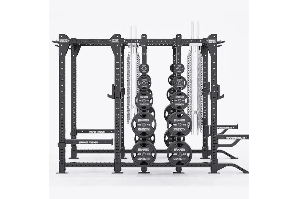 Hammer Strength HD Elite ID Combo Rack - Professional Gym Power Rack for Weightlifting & Strength Training - Perfect for Home & Commercial Gym Use
