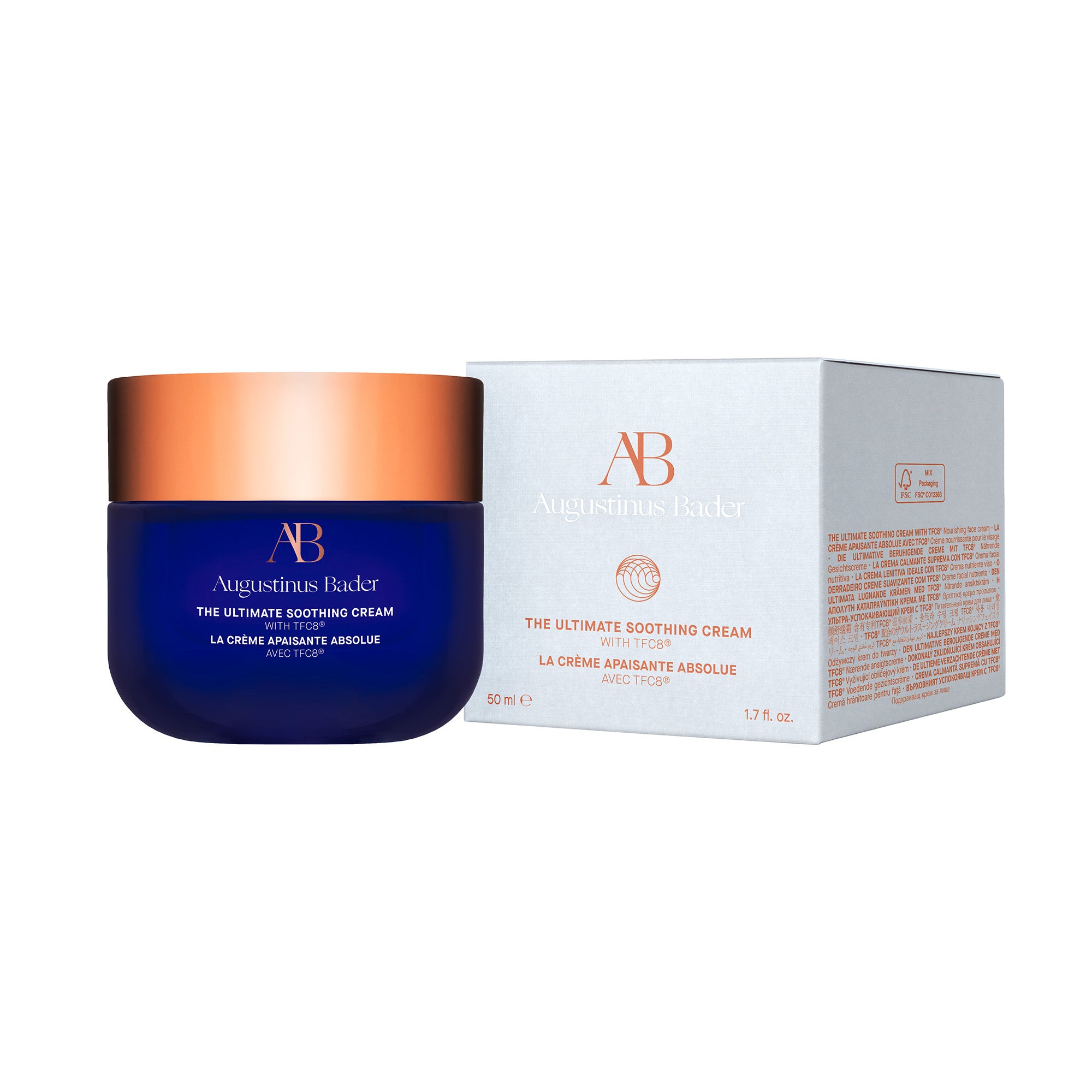 Ultimate Soothing Cream with TFC8 - 50ml/1.7 fl oz - Hydrating & Calming Face Moisturizer for Dry, Sensitive Skin - Perfect for Nighttime Skincare Routine & Post-Sun Care