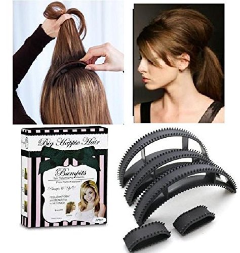 Homeoculture Hair Donuts 3-Piece Set with Bumpits Maker - Small, Medium & Large Hair Bun Donut for Updos, Ponytails & Hairstyling - Perfect for Weddings, Parties & Everyday Use
