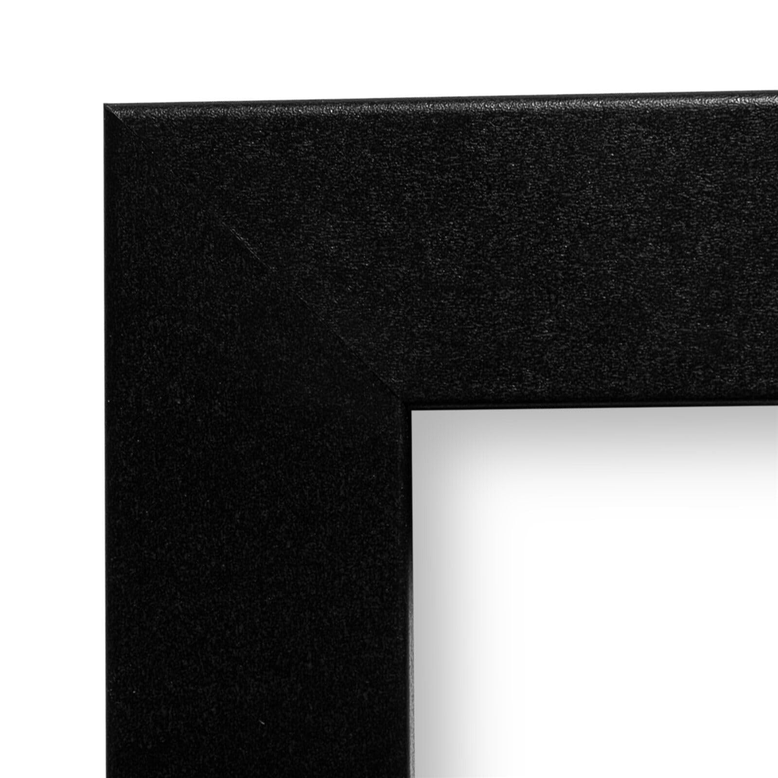 11x17 Inch Black Picture Frame Set of 4 - 1.25 Inch Wide Mat for Wall Art, Photos & Posters - Perfect for Home, Office & Gallery Displays