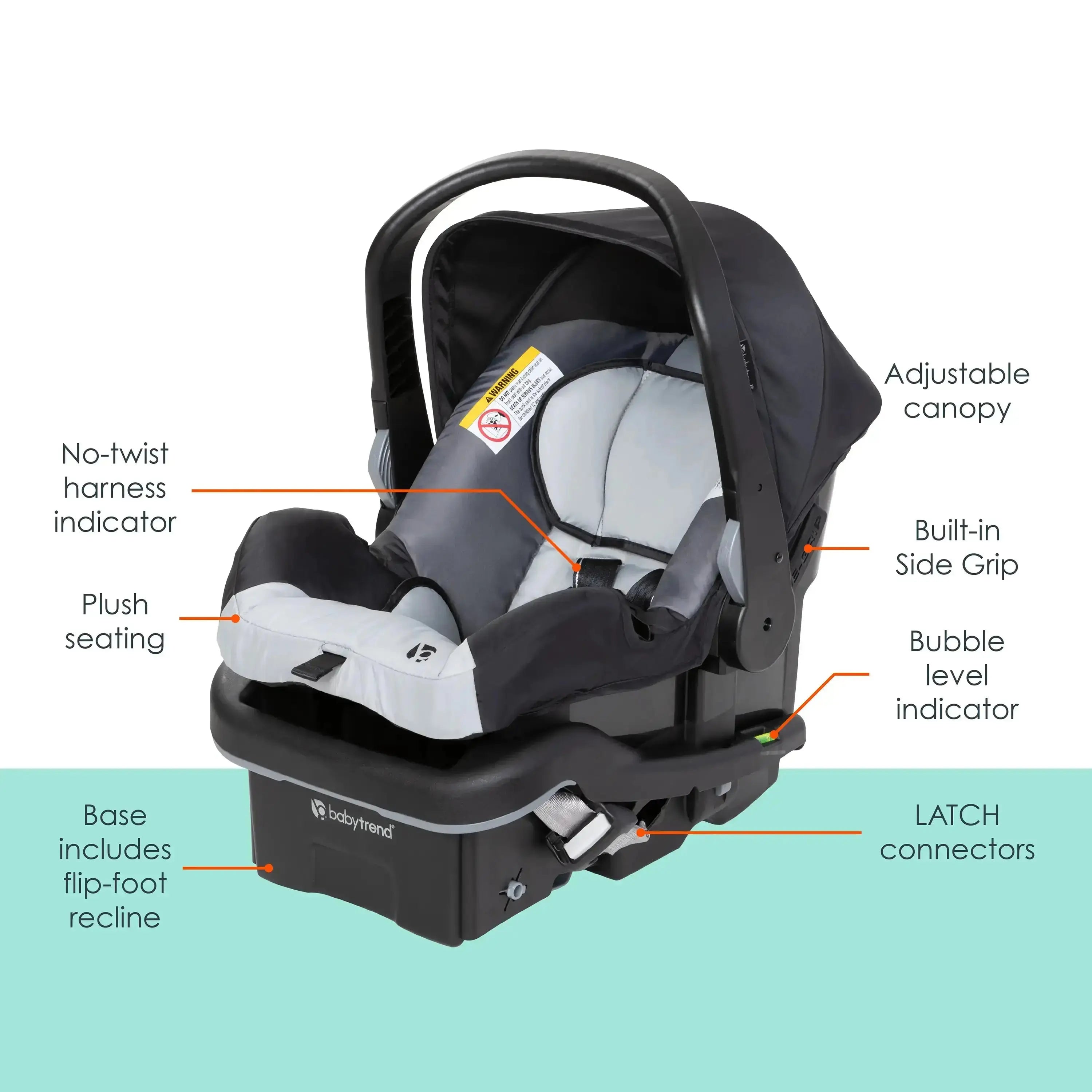 Baby Trend EZ Lift PLUS Infant Car Seat - Safe & Comfortable for Newborns 0-35 lbs - Perfect for Travel, Shopping & Daily Use