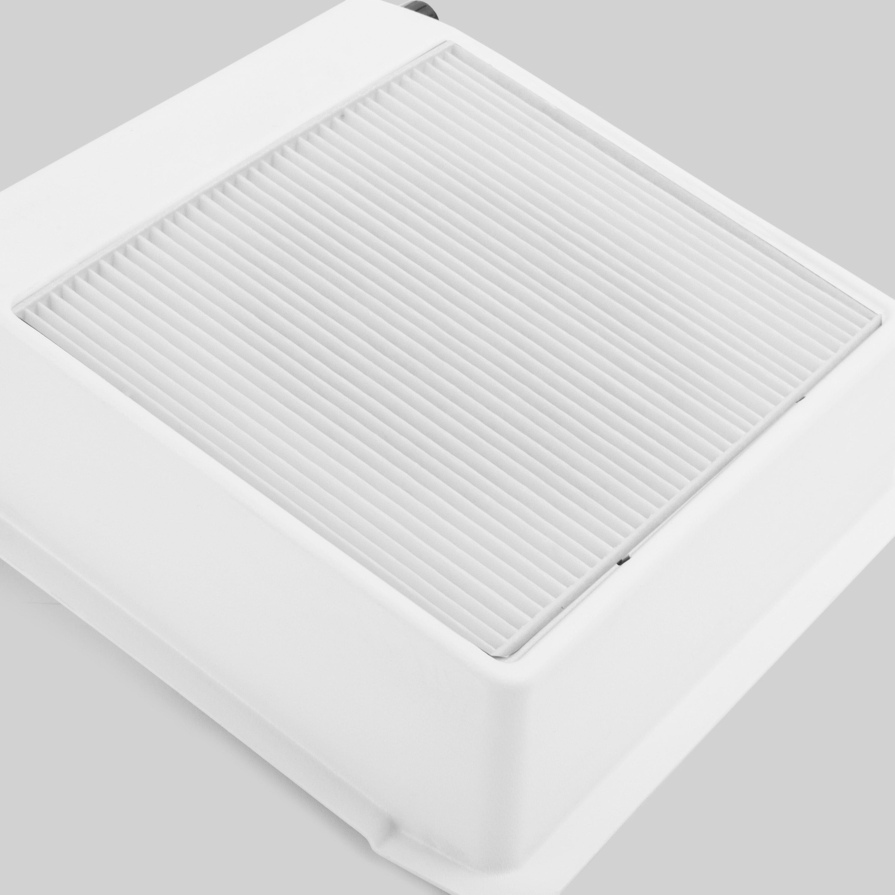 ULKA Compact White Nail Dust Collector - Portable & Quiet for Home & Salon Nail Care - Perfect for Manicures, Pedicures & Nail Art