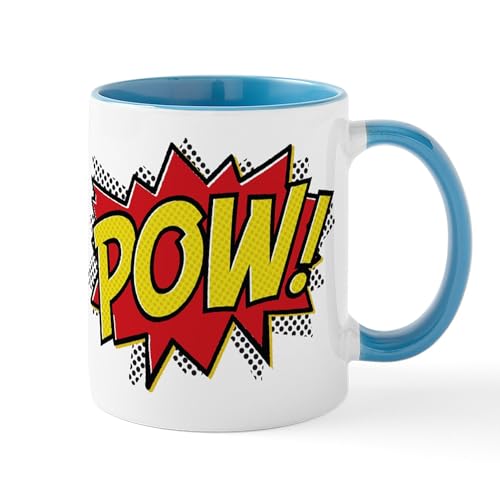 White/Blue Inside - POW! Mug