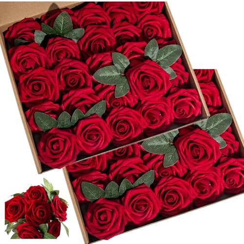 50pcs Dark Red
