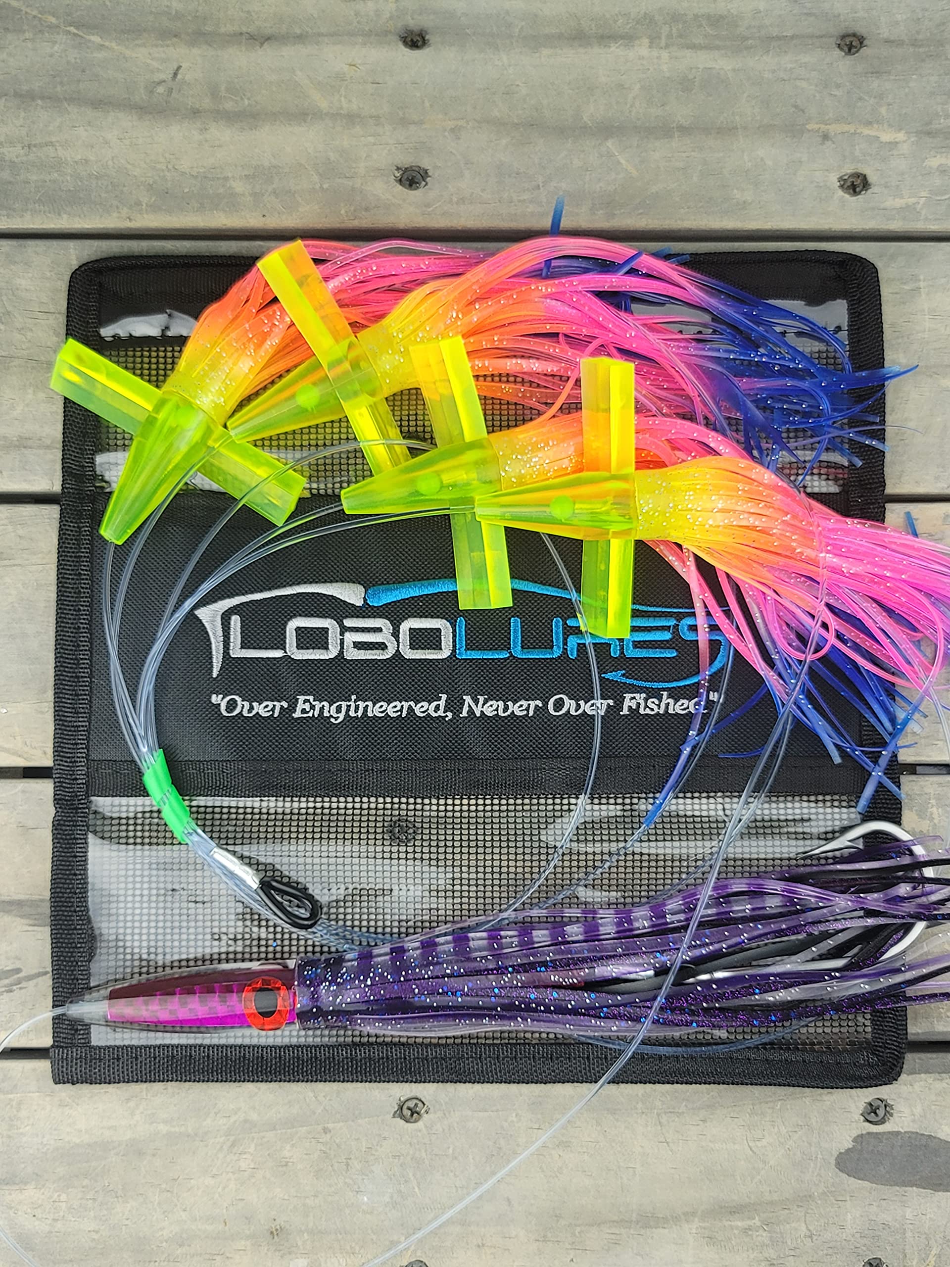 Premium Tuna Fishing Lure Kit - 400lb Leader & 10/0 Hook for Saltwater Game Fishing | High-Speed Trolling, Offshore Angling, and Big Game Fishing Accessories