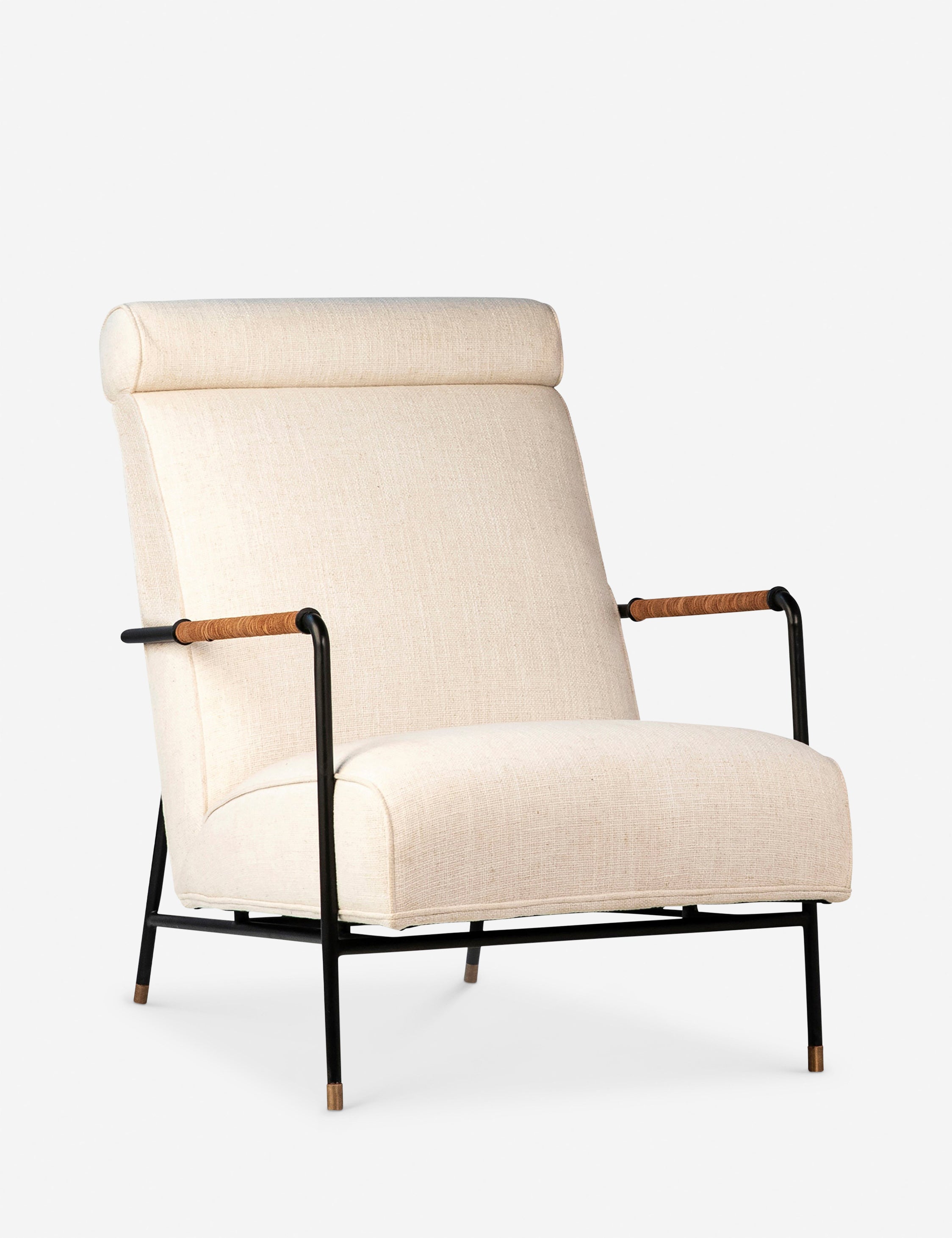 Blackburn Accent Chair - Modern Upholstered Lounge Chair for Living Room, Bedroom & Office - Comfortable Single Seater with Sturdy Metal Legs - Perfect for Reading Nook, Guest Room or Apartment Decor