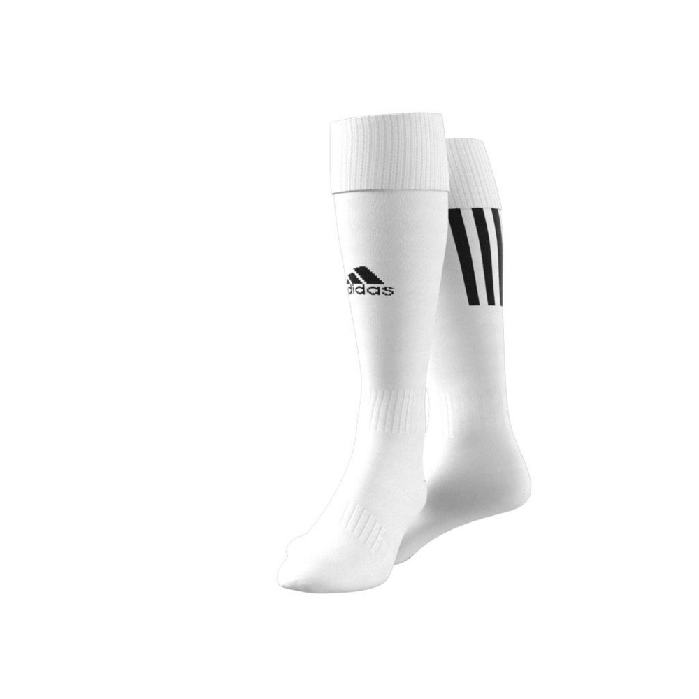 Adidas Santos 18 Soccer Socks - White/Black Football Crew Socks for Men - Perfect for Training, Matches & Sports Performance