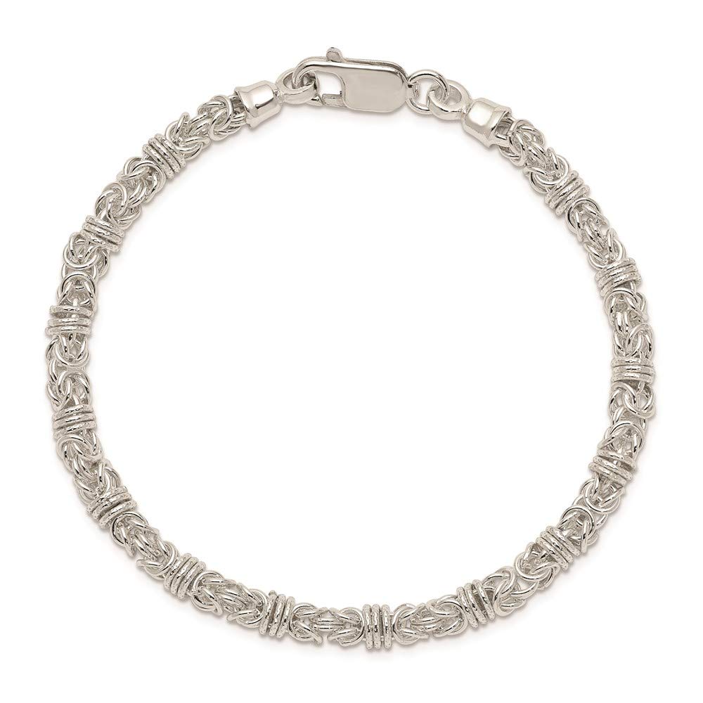 IceCarats 925 Sterling Silver Link Chain Bracelet for Women - 7.5 Inch Adjustable Fashion Jewelry - Perfect for Gifts, Parties & Everyday Wear