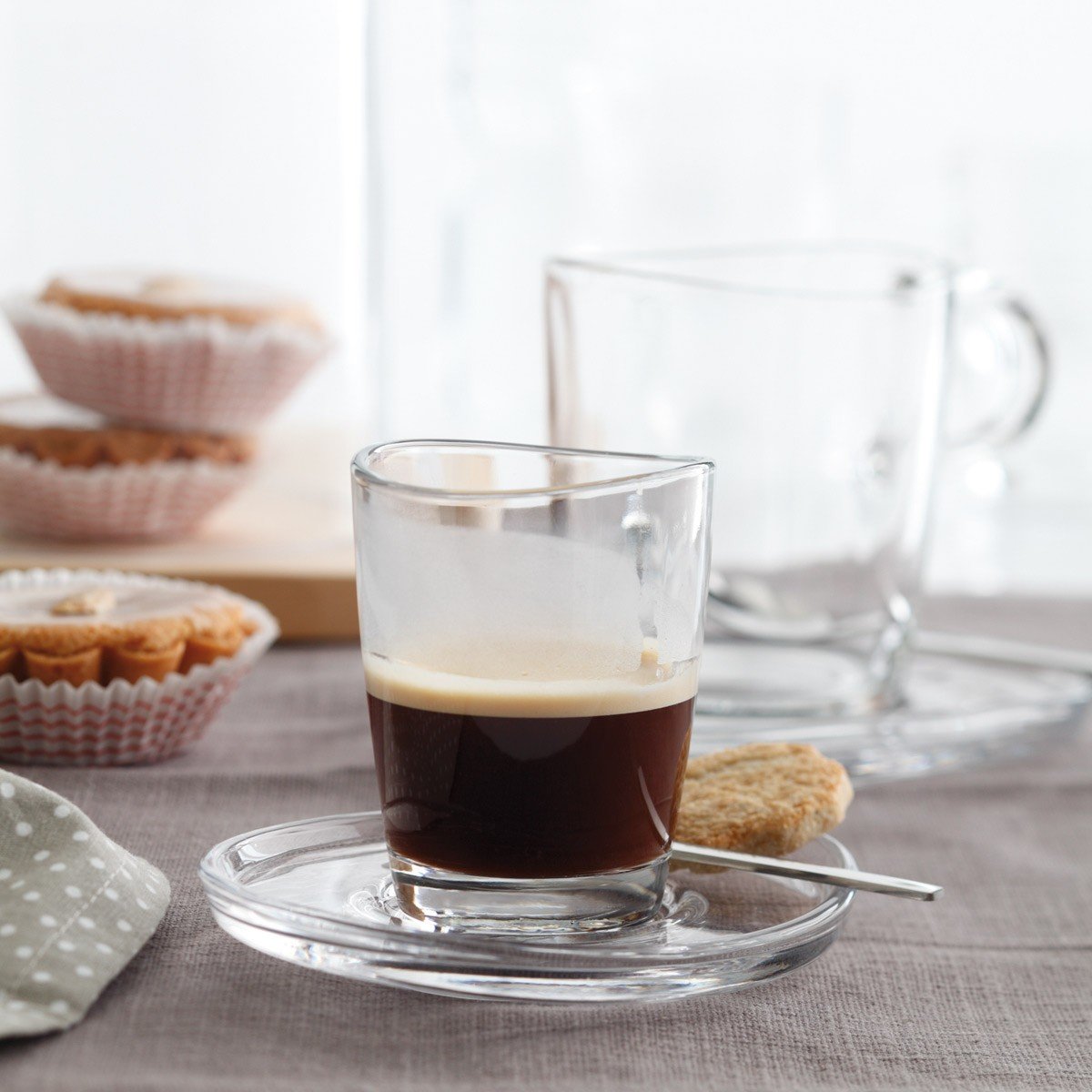 14 cm HOME Loop Coaster Set - Non-Slip Drink Coasters for Coffee Tables, Dining Tables & Home Decor