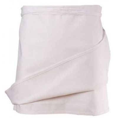 Chef Revival 4-Way Adjustable Waist Apron - White, 30x16 Inches - Perfect for Cooking, Baking, BBQ & Restaurant Use
