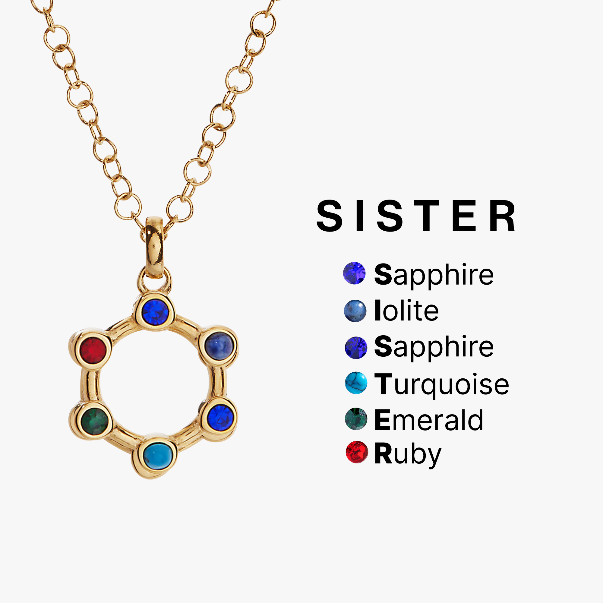 Sister Crystal Necklace with Hidden Message - Elegant & Meaningful Jewelry Gift for Sisters, Best Friends, and Loved Ones | Perfect for Birthdays, Anniversaries, and Special Occasions