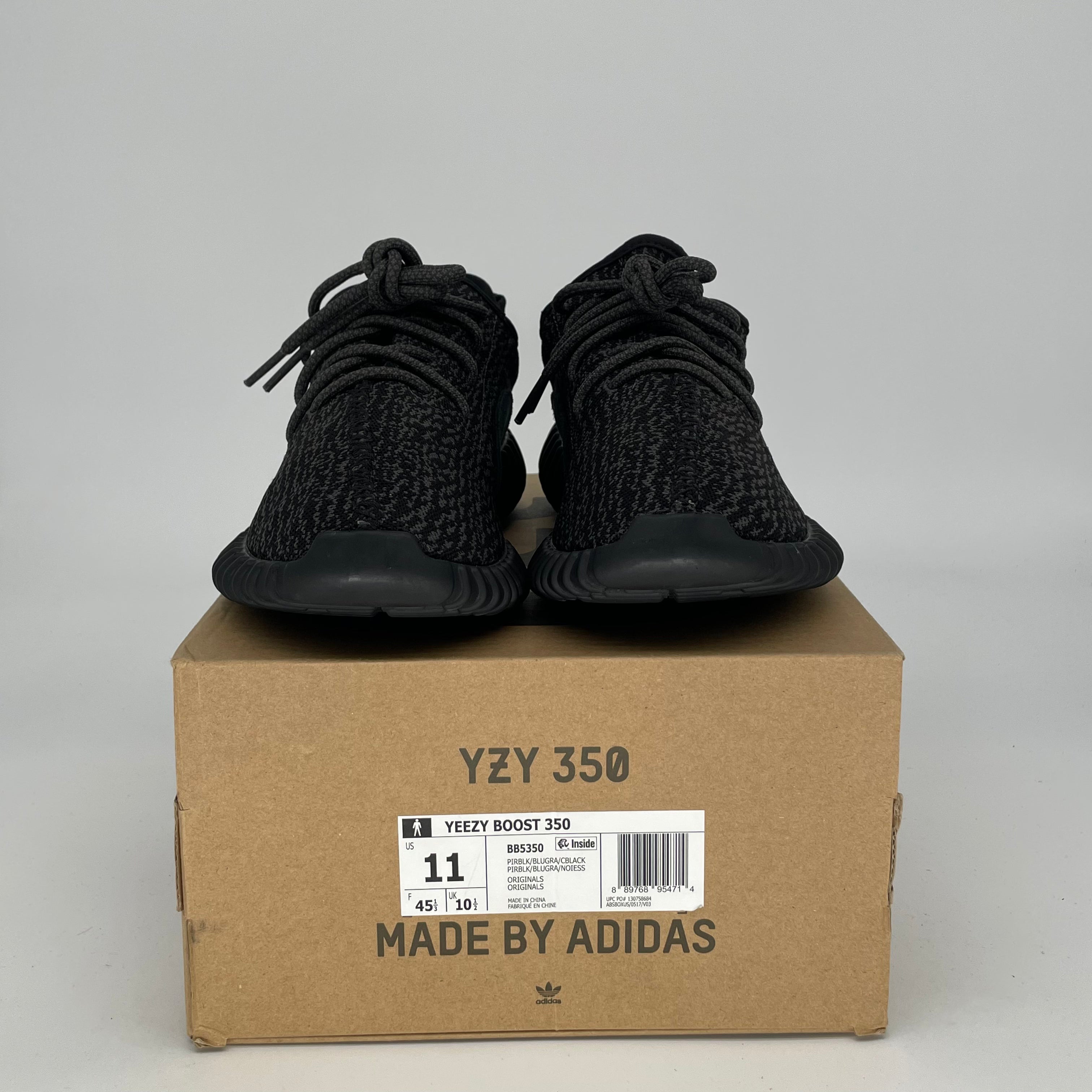 Adidas Yeezy Boost 350 V2 Pirate Black Men's Running Shoes Size 11 - Comfortable Sneakers for Casual Wear, Gym & Street Fashion