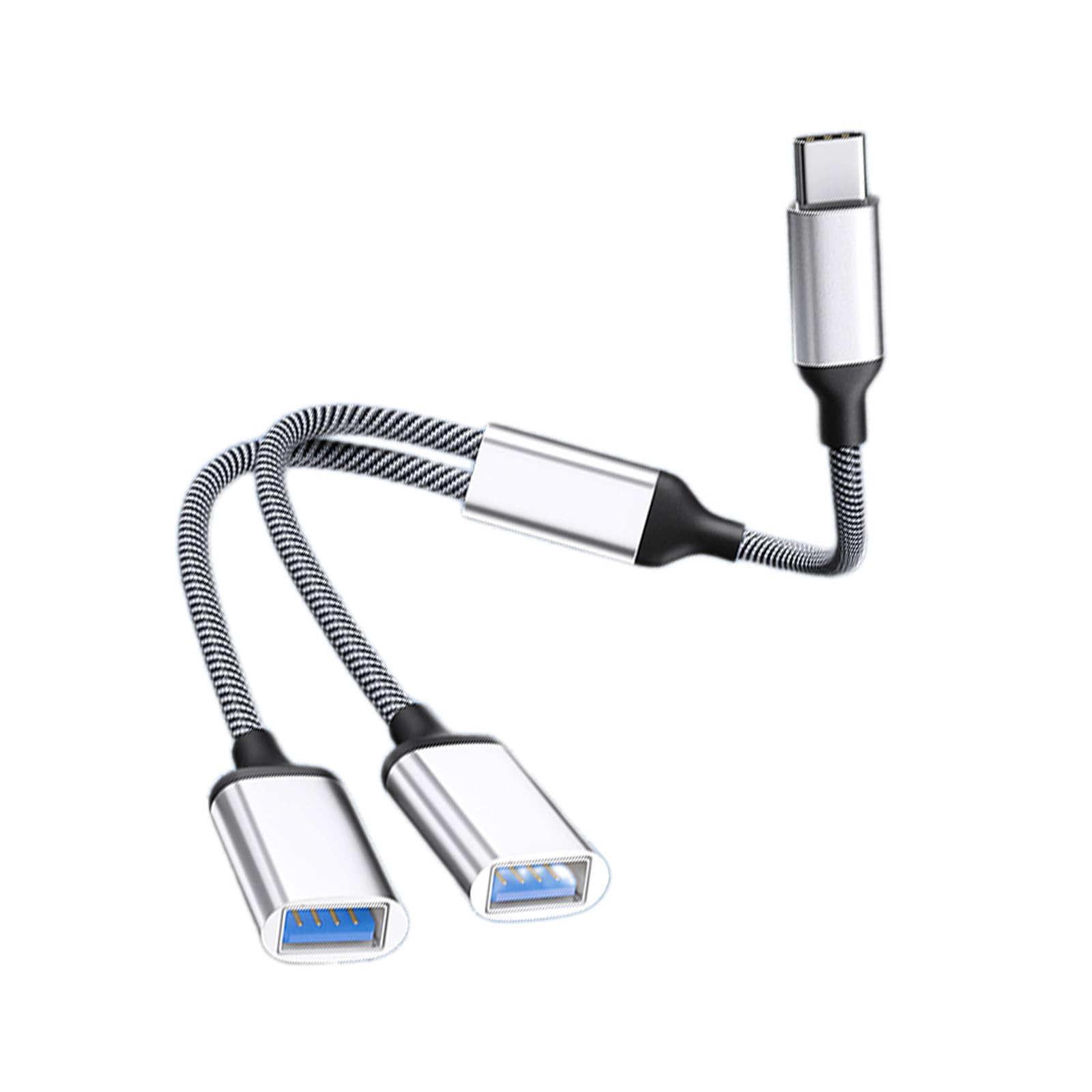 VSILAY USB C to Dual USB Adapter - OTG Splitter for Charging & Data Transfer