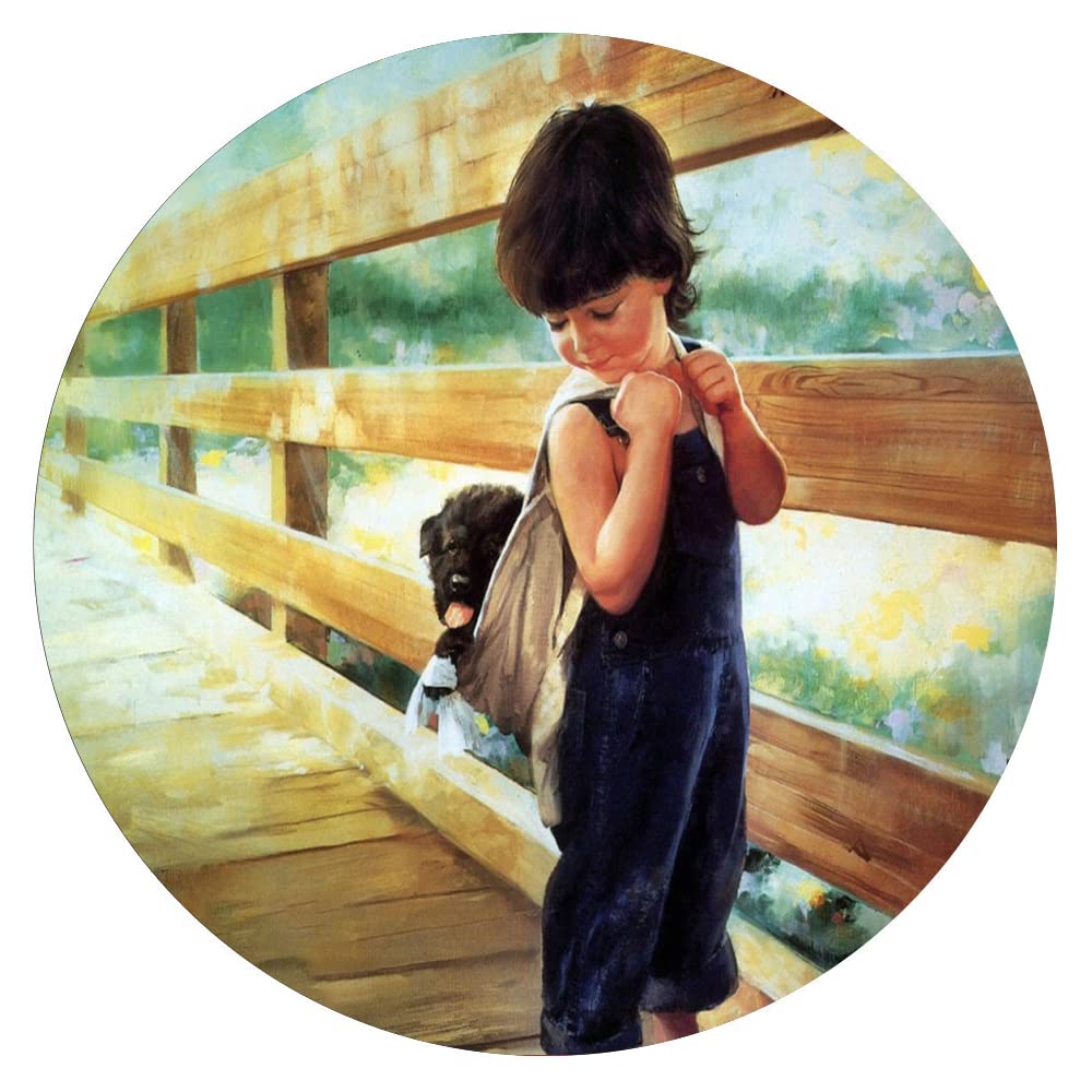 150-Piece Round Wooden Puzzle - Childhood Memory Series, Educational Toy for Kids, Unique Gift for Friends, Home Wall Art Decor | Perfect for Family Game Nights, Birthday Presents & Nursery Room Decorations
