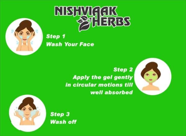 Nishviaak™ Natural Papaya Gel for Skin Brightening & Acne Treatment - Best for Face, Body & Hair Care - Hydrating & Exfoliating Gel for Glowing Skin
