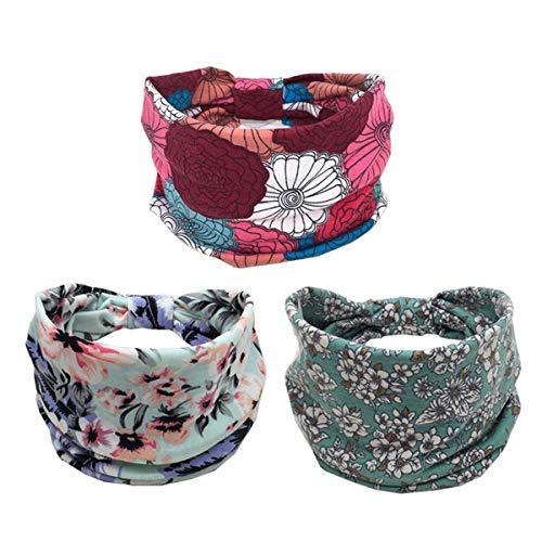 Non-Slip Yoga Headbands for Women - 5 Pack Stretchy Hair Accessories for Workouts, Running & Fitness - Cute & Comfortable Head Wraps for Active Lifestyles