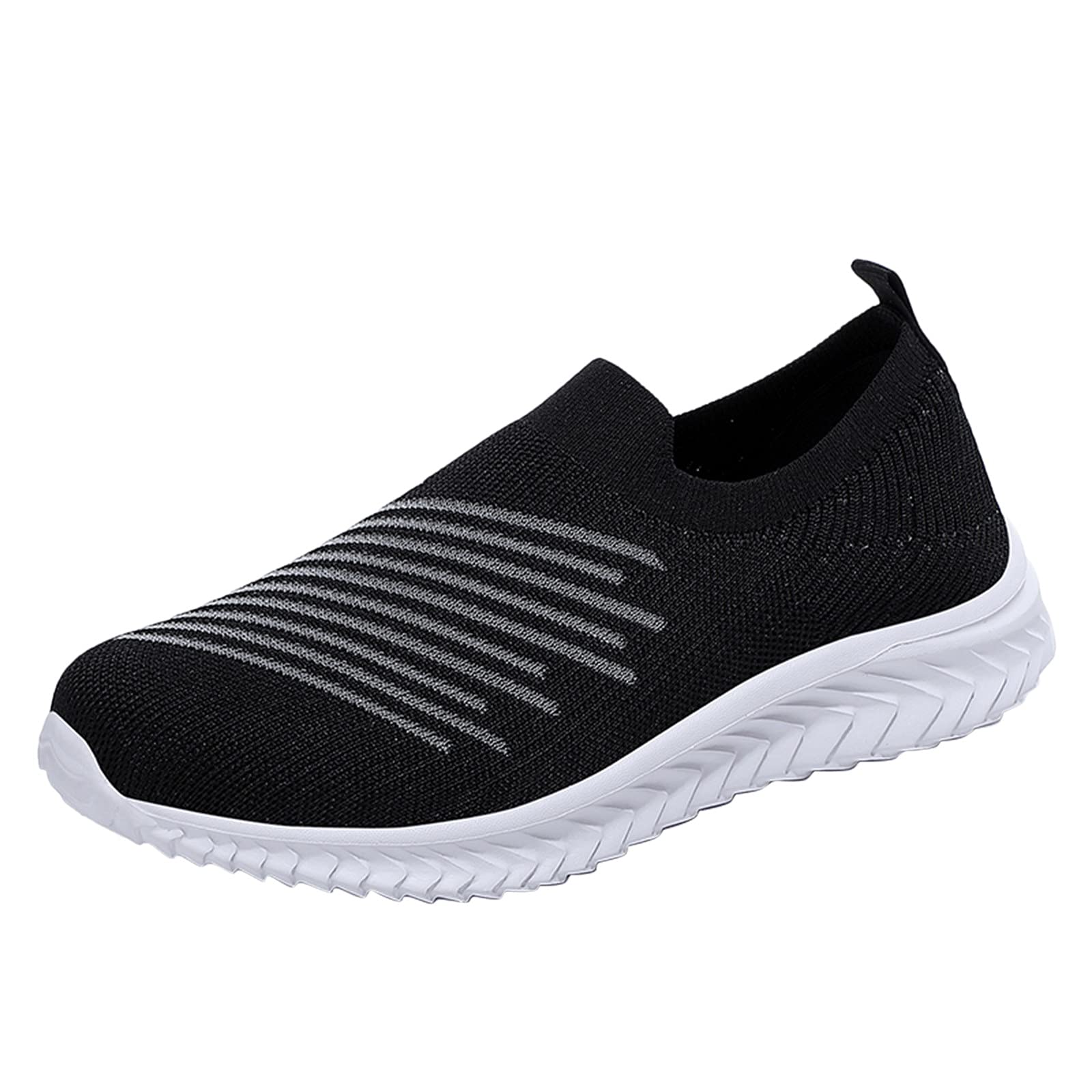 WSVVMQY Women's Slip-On Running Shoes - Breathable Mesh Sneakers with Flat Sole for Comfort & Casual Wear - Perfect for Jogging, Gym, Workout & Daily Walking