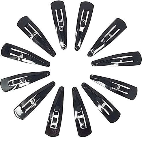 Ghelonadi Metal Hair Clips for Women - No Slip Snap Barrettes (6 Pair) - Perfect for Long Hair & Daily Styling