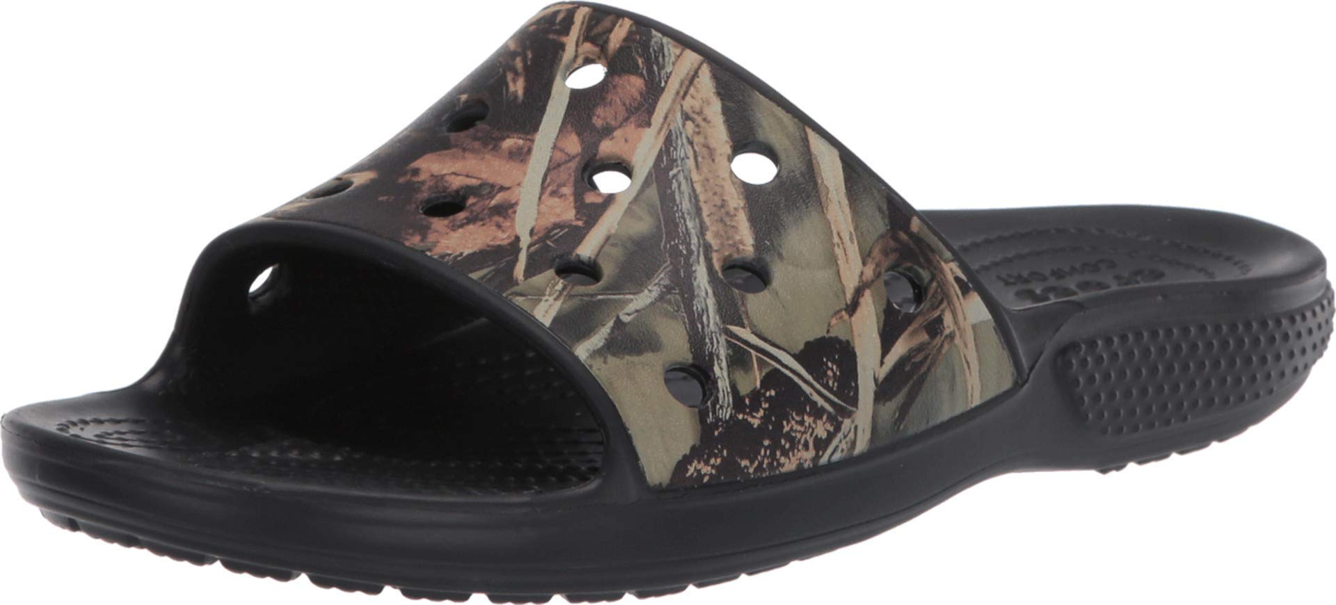 Crocs Unisex-Adult Classic Camo Slide Sandals - Comfortable Waterproof Slip-On Shoes for Men & Women - Perfect for Beach, Pool, and Outdoor Activities