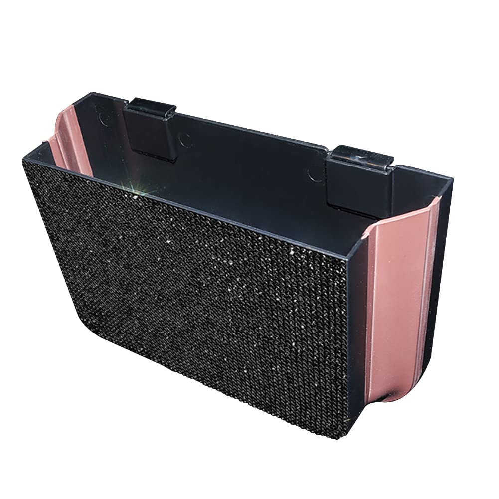 Zcargel Bling Bling Car Trash Can - Portable Car Garbage Bin with Lid, Backseat Organizer & Multifunctional Storage Box for Car, Office, Kitchen, Bedroom - Perfect for Road Trips, Commuting & Home Organization