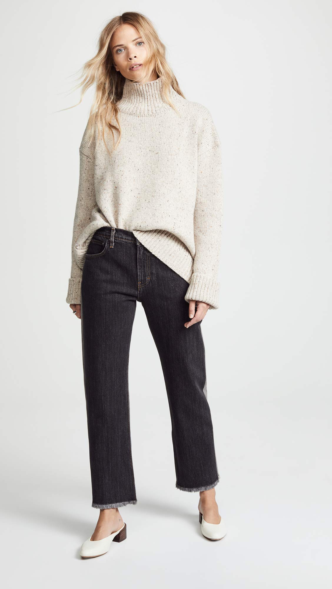 Elizabeth and James Women's Holden Straight Leg Jeans - High Waist Slim Fit Denim Pants for Casual & Work Outfits | Perfect for Office, Date Night & Everyday Wear
