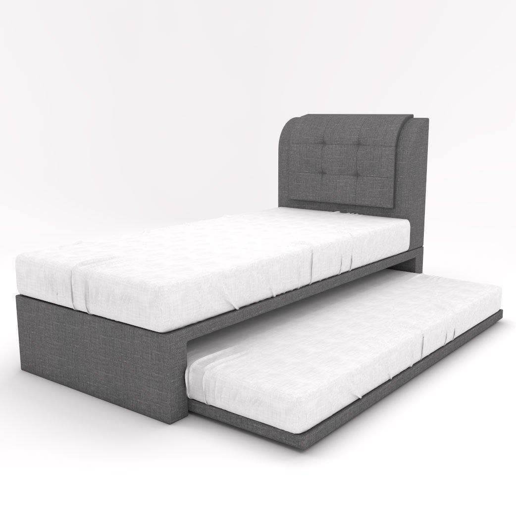 Medina Fabric 3-in-1 Pull Out Bed Frame - Water Repellent, Convertible Sofa Bed & Guest Bed - Perfect for Small Spaces, Apartments & Hosting Overnight Guests