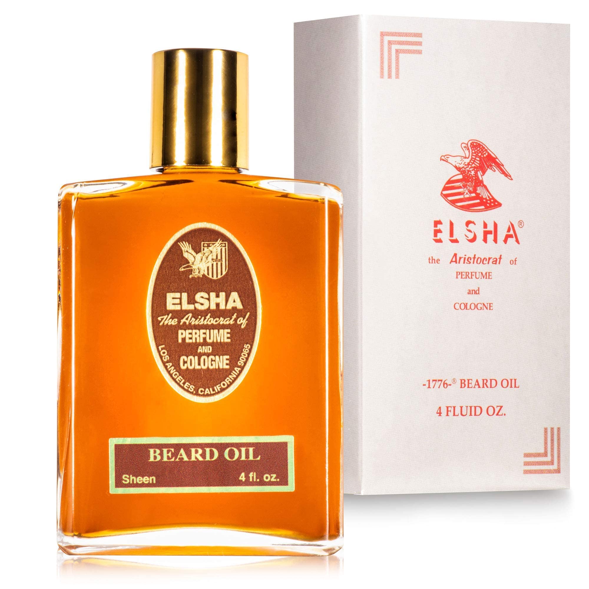 ELSHA Cologne 1776 (4oz) & Beard Growth Oil Conditioner Set - American Made Grooming Kit for Men, Perfect for Daily Use & Special Occasions