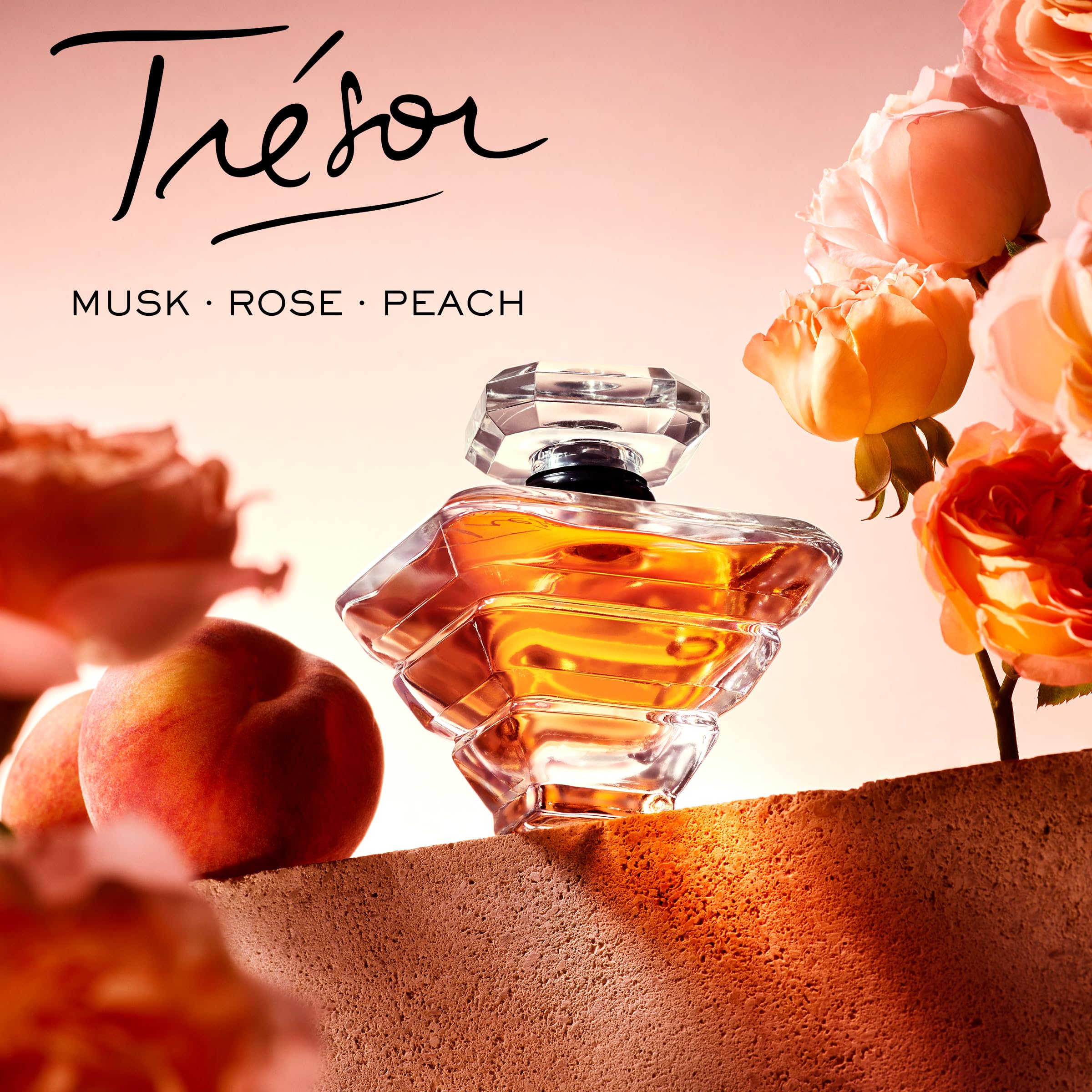 Lancôme Trésor Eau de Parfum for Women - Long Lasting Floral Perfume with Rose, Lilac, Peach & Apricot Blossom Notes - Elegant Romantic Fragrance for Date Night, Wedding & Special Occasions