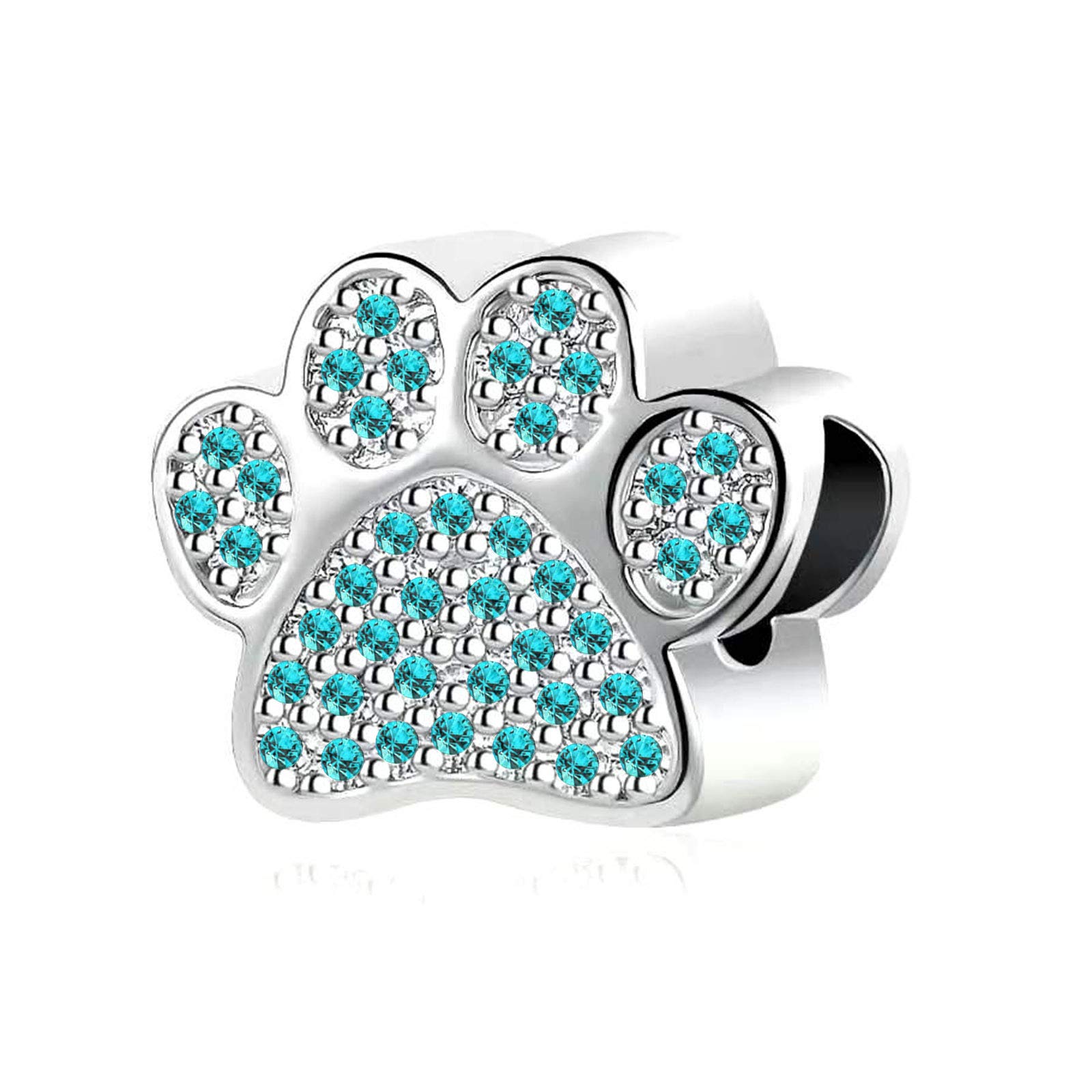 Puppy Dog Paw Charm for Bracelets - Cute Bulldog Pet Charm Pendant Fits European Charms Bracelets & Necklaces for Women - Perfect Gift for Dog Lovers, Pet Jewelry for Everyday Wear & Special Occasions