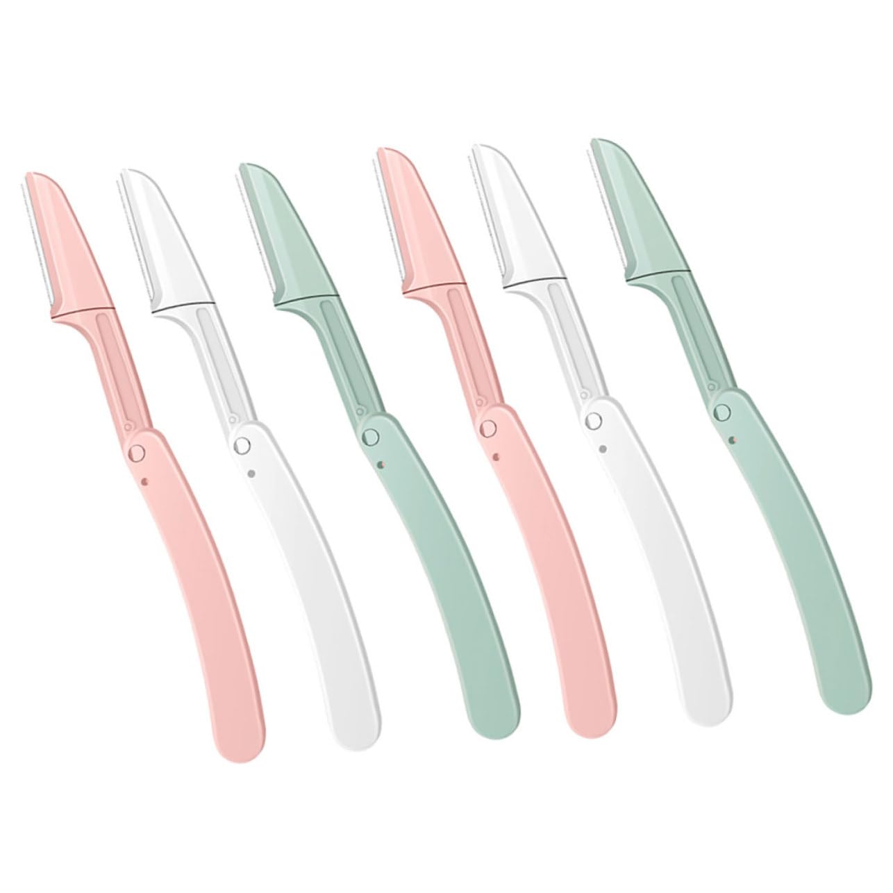 Healeved 6-Piece Eyebrow Trimmer Kit - Facial Waxing, Hair Plucker, Razor & Scissors Set for Women & Men - Perfect for Eyebrow Shaping, Facial Hair Removal & Grooming at Home or Salon
